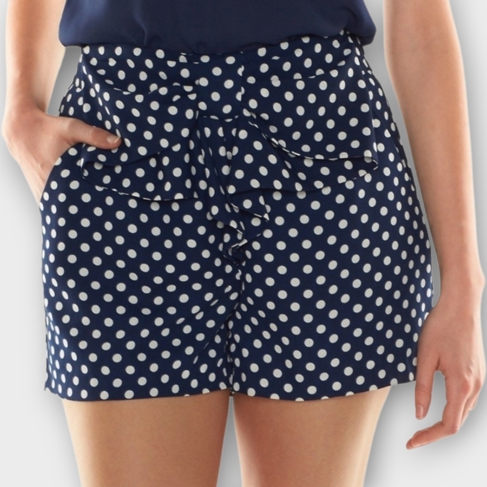 Disney LC Lauren Conrad Size Small Navy & White Minnie Mouse Shorts